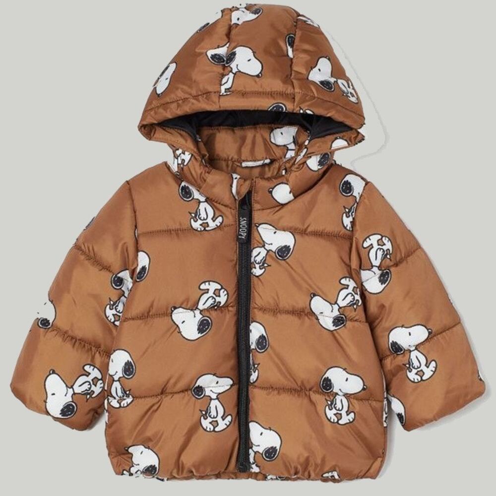 H&M Snoopy Peanuts Puffer Winter Coat 2T